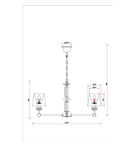 Люстра подвесная Arte Lamp BROCCA A4093LM-8AB