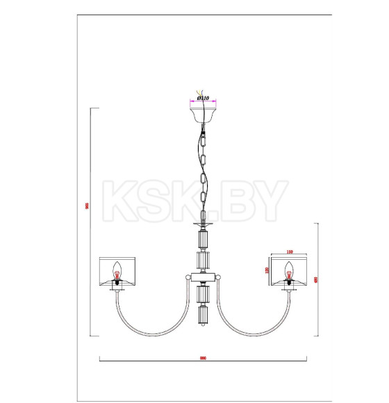 Люстра подвесная Arte Lamp ATTORE A4092LM-8CC (A4092LM-8CC) 
