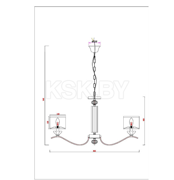 Люстра подвесная Arte Lamp ALHENA A4091LM-8CC (A4091LM-8CC) 