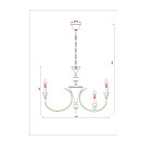 Люстра подвесная Arte Lamp COLLINETTA A4094LM-12PB (A4094LM-12PB) 