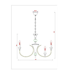 Люстра подвесная Arte Lamp COLLINETTA A4094LM-12PB