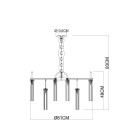 Люстра подвесная Arte Lamp BORGIA A4088LM-15AB (A4088LM-15AB) 