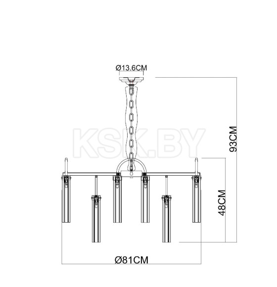 Люстра подвесная Arte Lamp BORGIA A4088LM-15AB (A4088LM-15AB) 