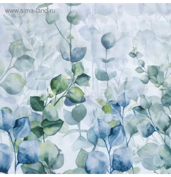 Постельное бельё «Этель» Дуэт Eucalyptus 143х215 см - 2 шт, 220х240 см, 70х70 см - 2 шт (5181647) 
