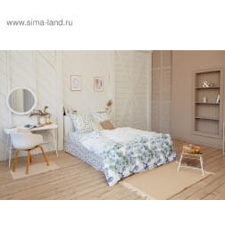 Постельное бельё «Этель» Евро Eucalyptus 200х217 см, 240х220 см, 70х70 см - 2 шт