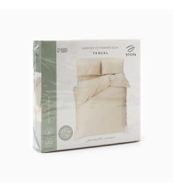 Постельное бельё Этель Дуэт Tencel 155*210см-2шт, 230*245см, 50*70см-2шт, цвет бежевый