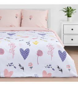 Постельное белье "Этель" евро Flower garden 200 *217 см, 220*240 см, 70*70 см -2 шт