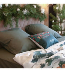 Постельное бельё "Этель" Евро Winter village 200*217 см, 220*240 см, 70*70 см - 2 шт, бязь 125гр/м2