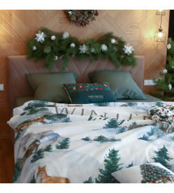 Постельное бельё "Этель" Евро Winter village 200*217 см, 220*240 см, 70*70 см - 2 шт, бязь 125гр/м2