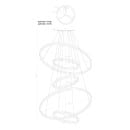 Люстра подвесная Arte Lamp ARKANE A2974SP-137PB (A2974SP-137PB) 