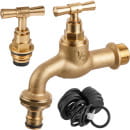 Кран водоразборный 1/2" нар. настенный со штуцером AV Engineering AVE169012 (AVE169012) 