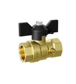Кран шаровый для манометра 1/2" вн.-вн. бабочка 2М LD LD.44.342.15.20
