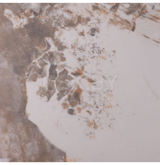 Стол AV 2317, МДФ+керамика, нераздвижной 900 белый, глянцевый PANDORA/черный+HPL Ипанема (119693) 