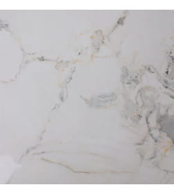 Стол AV 2317, МДФ+керамика, нераздвижной 900 натуральный, глянцевый GOLD JADE/черный+HPL Виктори натуральный