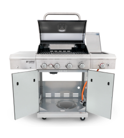 Гриль газовый Nexgrill Deluxe GBS 4B + 2B, черный