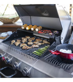 Гриль газовый Nexgrill Deluxe GBS 4B + 2B, черный