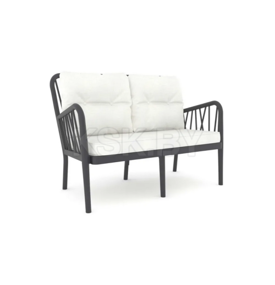 Диван двухместный уличный Gala Sofa, антрацит (03054S) 