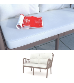 Диван двухместный уличный Gala Sofa, капучино