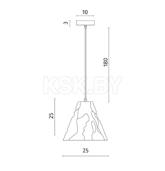 Светильник подвесной Divinare PIRAMIDE 5098/06 SP-1 (5098/06 SP-1) 