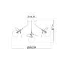 Люстра потолочная Arte Lamp PEACOCK A1369PL-7GY (A1369PL-7GY) 