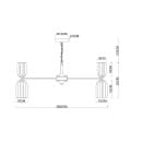 Люстра подвесная Arte Lamp CHARM A1623LM-16GO (A1623LM-16GO) 