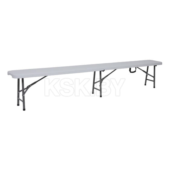 Скамья складная Bench AKS тип 2, белый (240х30х43) (116815) 