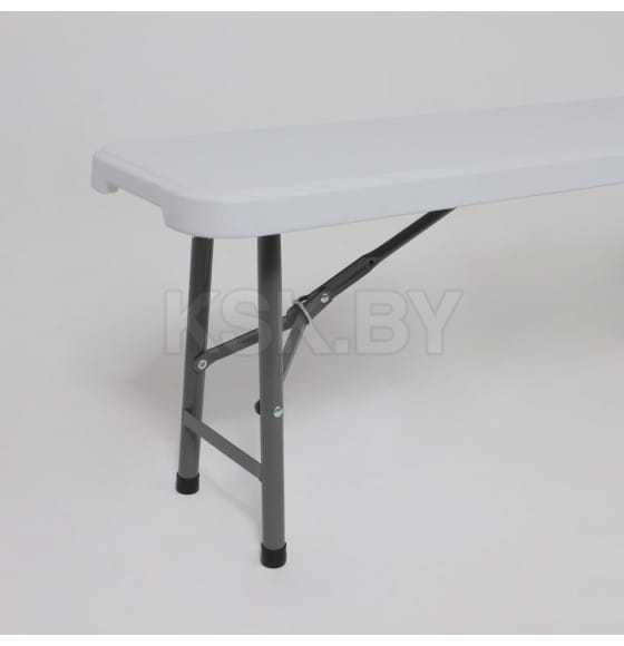 Скамья складная Bench AKS тип 2, белый (240х30х43) (116815) 