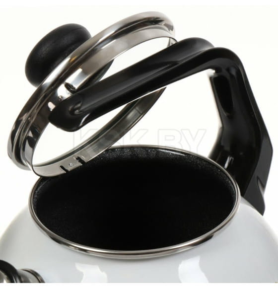 Чайник сферический "Iris" белоснежный 3,0 л со свистком Vitross 1RC12 (84059) 