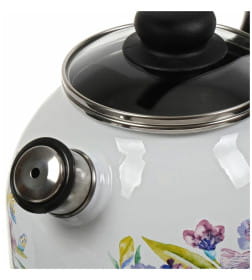 Чайник сферический "Iris" белоснежный 3,0 л со свистком Vitross 1RC12