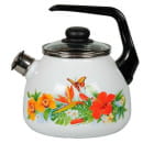 Чайник сферический "Tropicana" белоснежный 2,0 л со свистком Vitross 1RA12 (65477) 