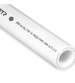 Труба ПП алюм.  PN25 d20х3,4 белая (4 метра) 
