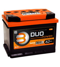 Аккумулятор DUO POWER 62 Ач о.п. R+