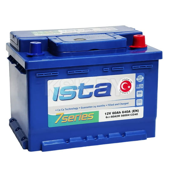 Аккумулятор ISTA 7 Series 60 Ач о.п. R+ (низкий)