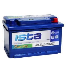 Аккумулятор ISTA 7 Series 75 Ач о.п. R+ (низкий)