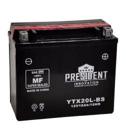 Аккумулятор President Innovation 12201 18Ah (YTX20L-BS DRY) сух.зар.