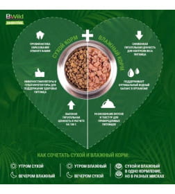 Сухой корм Monge Dog BWild LOW GRAIN для взрослых собак, низкозерновой, из мяса гуся 12кг