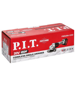 Углошлифмашина аккумуляторная P.I.T. SOLO PWS20H-125D