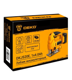 Пила лобзиковая аккумуляторная DEKO DKJS20E