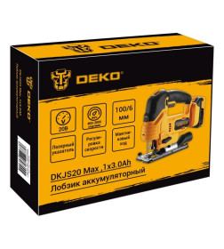 Пила лобзиковая аккумуляторная DEKO DKJS20 Max