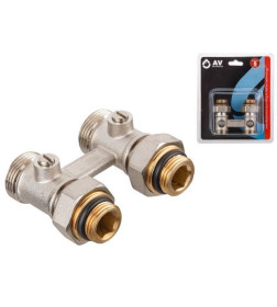 Клапан для радиатора прямой шаровый 3/4" нар. (мультифлекс) AV Engineering AVE289003