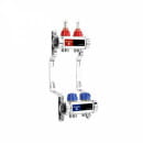 Группа коллекторная с расходомерами ВР 1", на  2 контура 3/4" EK, нержавеющая сталь VARMEGA VM15102 (VM15102) 