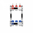 Группа коллекторная с расходомерами ВР 1", на  3 контура 3/4" EK, нержавеющая сталь VARMEGA VM15103 (VM15103) 