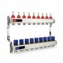 Группа коллекторная с расходомерами ВР 1", на  9 контуров 3/4" EK, нержавеющая сталь VARMEGA VM15109 (VM15109) 