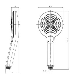 Душевая лейка Lemark LM8114C