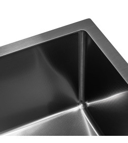 Мойка ARFEKA ECO AR 600*500 BLACK PVD NANO DECOR MILLET GRAINS