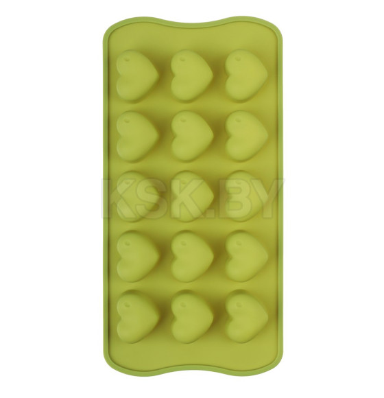 Форма силиконовая для шоколада и льда 15 ячеек, 21x10x1,6см 