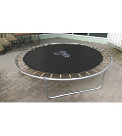 Батут Atlas Sport 312 см (10ft) BASIC (3 ноги) с внешней сеткой и лестницей GREEN