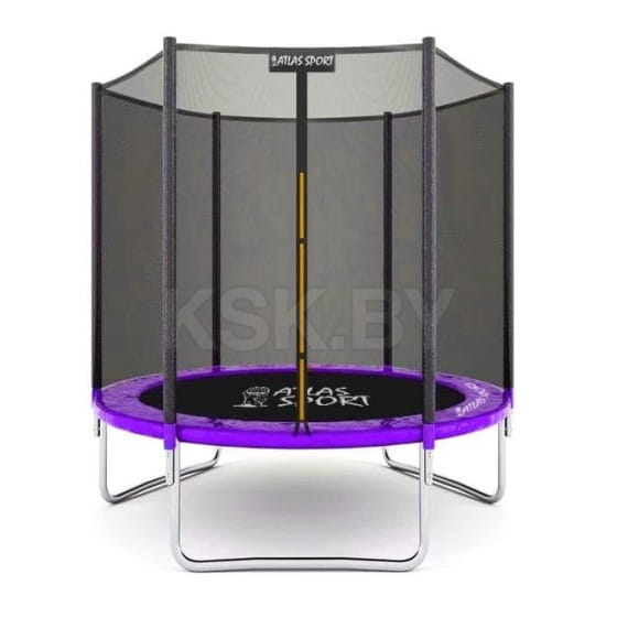 Батут Atlas Sport 183 см (6ft) с внешней сеткой без лестницы PURPLE