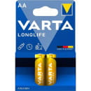Батарейка Varta LONGLIFE LR6 AA BL2 Alkaline 1.5V (4106) (2/40/200) (4106101412) 