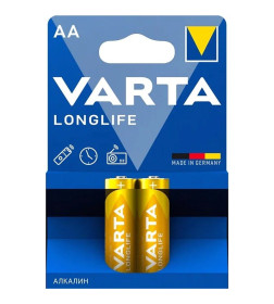Батарейка Varta LONGLIFE LR6 AA BL2 Alkaline 1.5V (4106) (2/40/200)